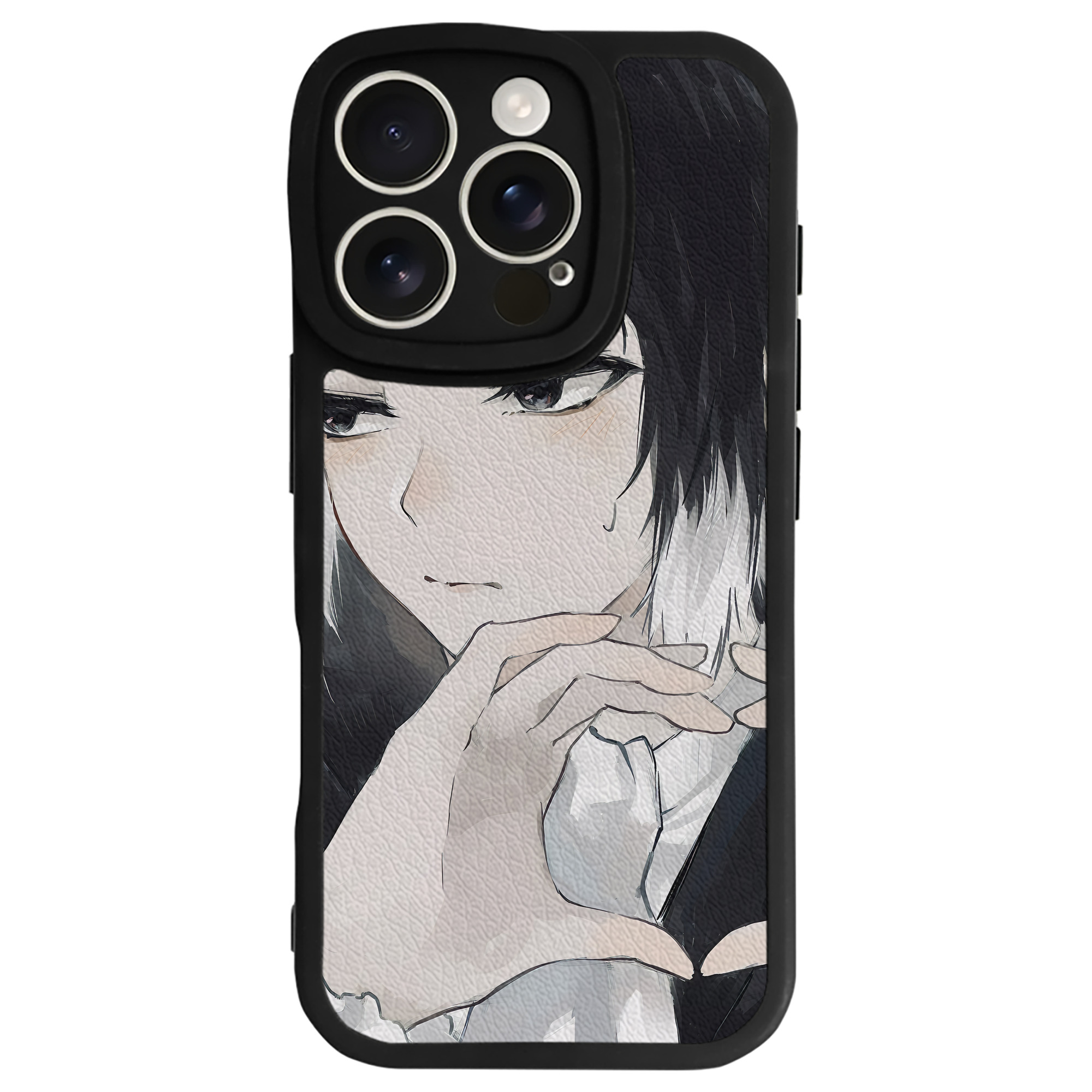 （画像用） 文豪ストレイドッグス Bungo Stray Dogs 【iPhone 16シリーズ対応】シリコンスマホケース（レザー調） 材質：シリコン